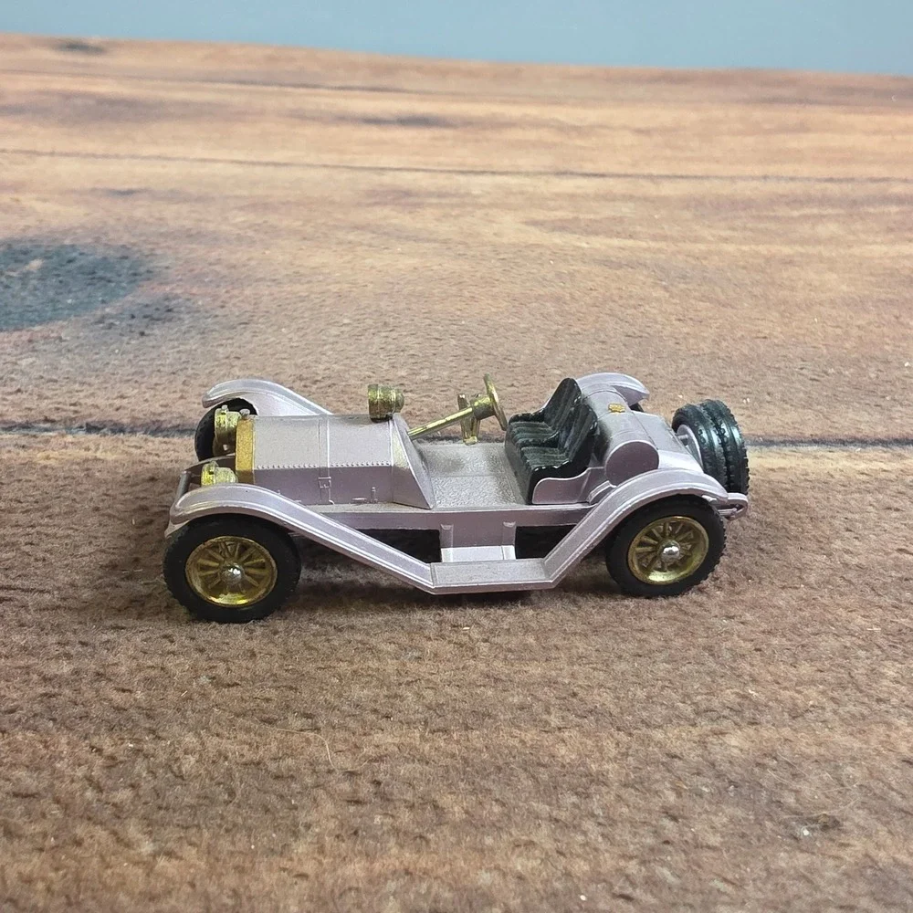 Matchbox Mercer 1913 Raceabout Toy Car OS Pink Good Diecast Lesney No 7 Boxed